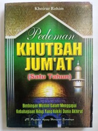 PEDOMAN KHUTBAH JUM'AT ( SATU TAHUN)